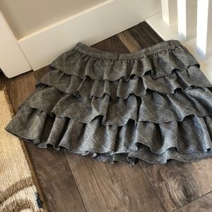 J. Crew wool tiered mini skirt